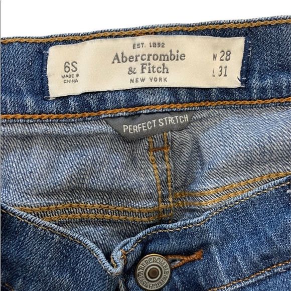 Abercrombie & Fitch Erin Perfect Stretch Jeans size 6S W28 L31. Cotton denim - Picture 4 of 10